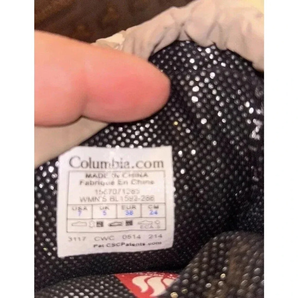 Columbia Sz 7 Waterproof Winter Boots Minx Moccasin Omni Heat Insulated 200 Gram - Picture 8 of 8